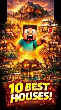 10 AMAZING Minecraft Houses You Must Build! (Easy Tutorial)