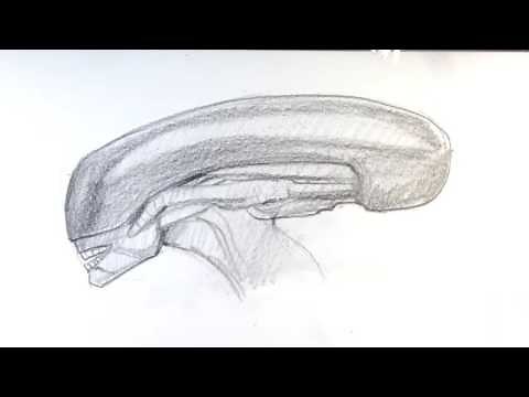 How to Draw Alien - Horror movie Vilains
