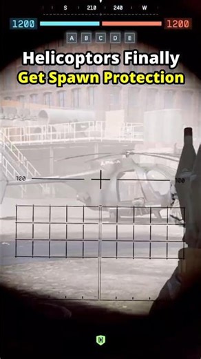 Helicopters Finally Received Spawn Protection