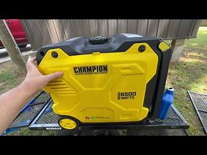 Champion 6500 Watt Inverter Generator | Break In and Review