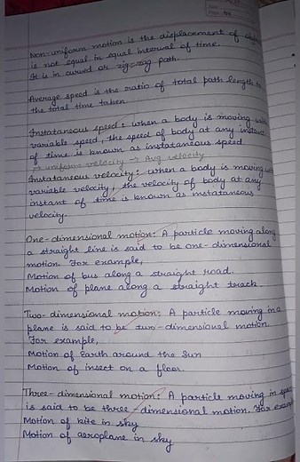 Class 11 Physics chapter 2 notes #2024 #classnotes #physics #class11 #ch2 #chapterwise #lecturenotes