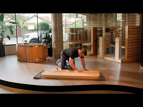 How to apply oil to your sauna bench seat