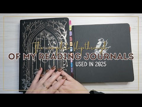 The flipthrough of my 2025 completed Reading Journals