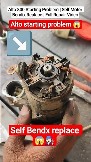 Alto 800 Starting Problem | Self Motor Bendix Replace | Full Repair Video | Starting Issue Solved🧑‍🔧