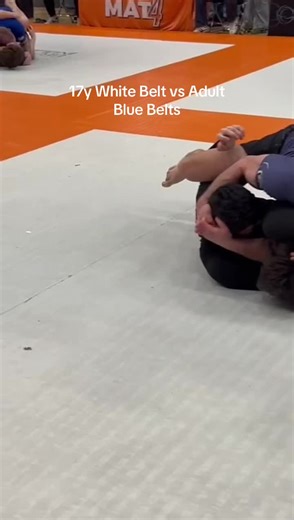 17-Year-Old White Belt vs Adult Blue Belts Showdown