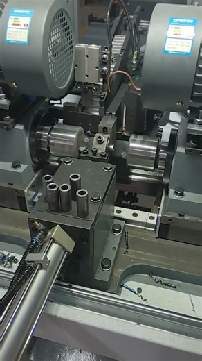 double head cnc steel pipe chamfer machine #chamferingmachine #cnc #machine