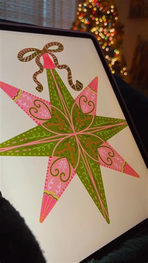 Audrey Bailey | Procreate Artist & Tutorials on Instagram: "I’m not ready to stop posting my silly Christmas tree doodle vids🥲🩷 #procreate #ipad #doodle"