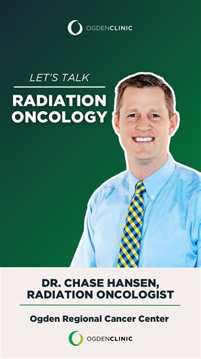 Meet Dr. Chase Hansen, one of our new Radiation Oncologists at Ogden Clinic! Dr. Hansen specializes in prostate cancer, as well as cancers of the head, neck, and lungs. Watch to learn more about his work. To learn more about him, visit this link: https://www.ogdenclinic.com/provider-directory/chase-hansen-md/ | Ogden Clinic