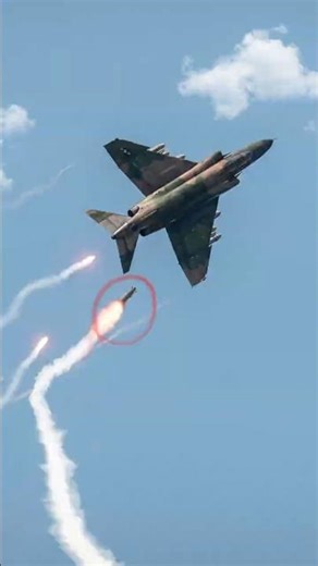 F-4 Phantom II Pilot Survives by Ejecting After Missile Hit