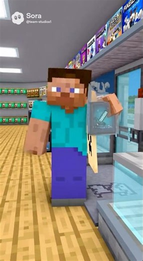 We are at the GameStop in Minecraft #shorts ￼#gamestop