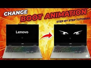 Lenovo Custom Boot Animation 🔥 | Custom BIOS Logo Tutorial (Step-by-Step)