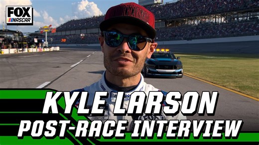 Kyle Larson's post-race interview from Talladega Superspeedway | NASCAR on FOX