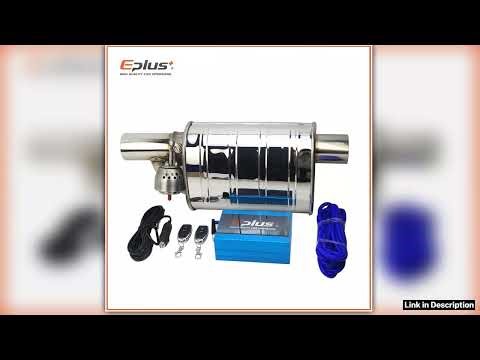 EPLUS Car Exhaust System Vacuum Valve Control Exhaust Pipe Variable Silencer Stainless Universal