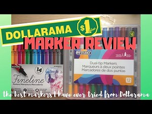 Dollarama Marker Review/Brush/Fine Tip Markers/The best Dollar Store markers I have ever used