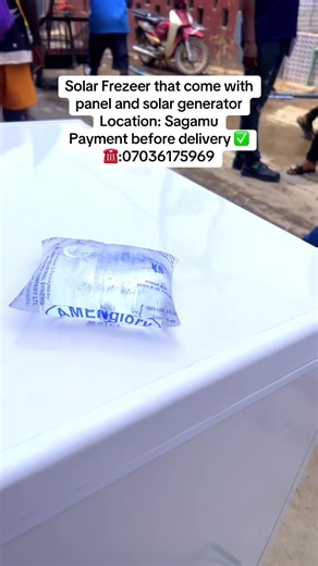 Solar Freezer with Panel and Generator for Sale in Sagamu