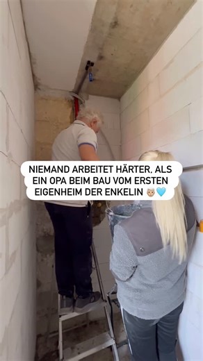 CC | MY HAPPY PLACE on Instagram: "Opa, auch wenn du das hier nicht liest: Danke für alles — für jede Unterstützung, jeden Rat, jede Stunde, die du an meinem Traum mitbaust. Ohne dich wäre ich heute nicht die, die ich bin. Ich lieb dich bis zum Mond und zurück 🤍 Tagge deinen Opa, der alles für dicht gibt 🩵 #eigenheim #sanierung #kernsanierung #hausbau2025 #interiorjourney #renovationlife #sanierungsprojekt #baumiopa #familylove #opaistderbeste #hausumbau #homerenovation #dreamhomeinprogress #d