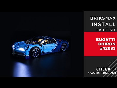 【BX052 Installation Video】BriksMax Light kit Install for Lego Bugatti Chiron 42083