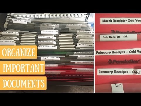 How To Organize Your Life Documents | Office & Receipt File Organization