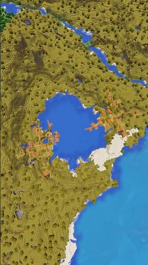 Minecraft Lake Seed With Two Villages!