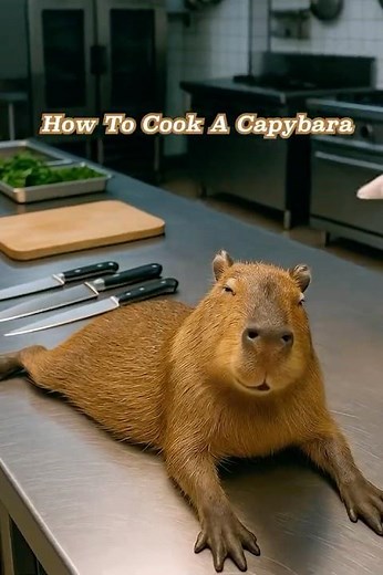 How To Cook A Capybara🍳 #cooking #delicious #food
