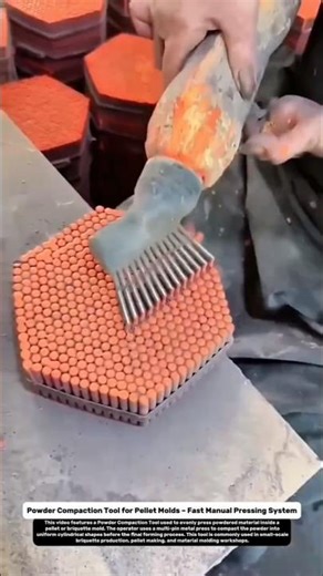 Powder Compaction Tool for Pellet Molds – Fast Manual Pressing System.