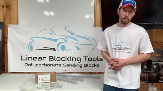 Wet sanding and polishing tips and techniques. Using Linear Blocking Tools wet sanding blocks to achieve the ultimate flat finish! From body work to clear application, shrinkage, curing, cutting clear and polishing! | Linear Blocking Tools