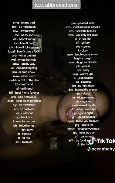 Text Abbreviations and Meanings Explained