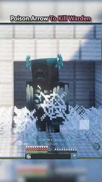 Poison Arrow To Kill Warden |Minecraft|