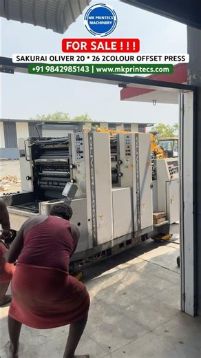 "FOR SALE" SAKURAI OLIVER EPZ 266 TWO COLOUR OFFSET PRINTING MACHINE | MK PRINTECS | 09842985143