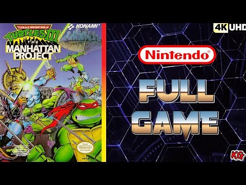 Teenage Mutant Ninja Turtles III: The Manhattan Project [NES] Gameplay Walkthrough FULL GAME [4K60🔴]