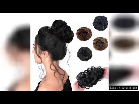 Human Hair Messy Hair Bun Chignon Extensions Scrunchy Updo HairPiece Soft And Comfortable To Wear Bu