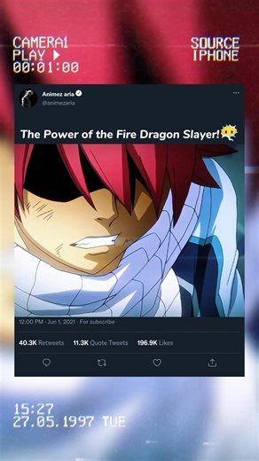 The Power of the Fire Dragon Slayer!😶‍🌫️#FireDragon#NatsuDragneel