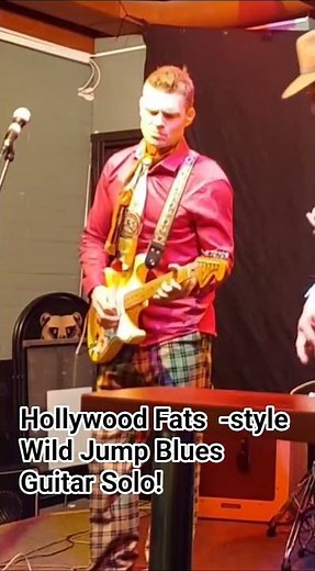 Hollywood Fats -style Wild Jump Blues Guitar Solo! #bluesguitar #jumpblues #hollywoodfats