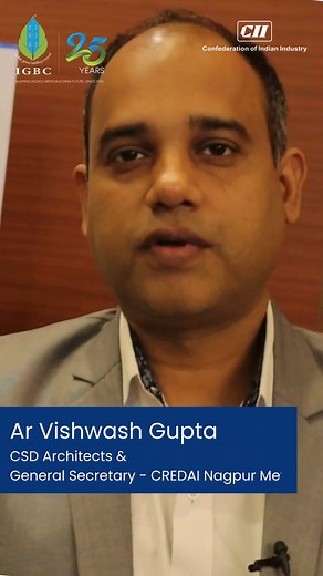 Experience the future of sustainable design and innovation at Green Building Congress 2025, India’s premier conference and expo on green buildings and the built environment. 🌿 Join Ar Vishwash Gupta, Architect - CSD architects, General Secretary - CREDAI Nagpur Metro and hundreds of industry leaders, policymakers, and changemakers at the Jio World Convention Centre, Mumbai from 27 to 29 November 2025. Together, let’s advance Net Zero in buildings and beyond! 🔗 Register now: https://greenbuildi