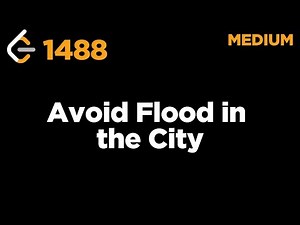 1488 Avoid Flood in the City Leetcode