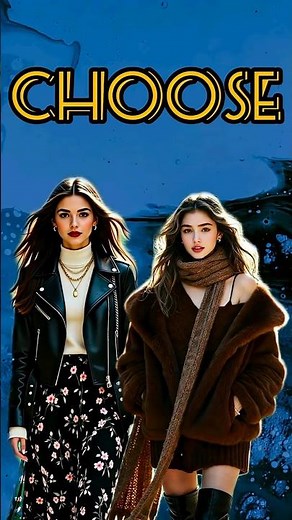 2 Edgy Winter Looks with Leather Jacket + Feminine Bottoms ♡ All AI-generated visuals #AICreated