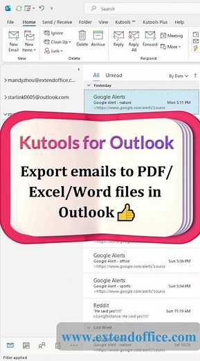 Export Emails to MSG File in Outlook