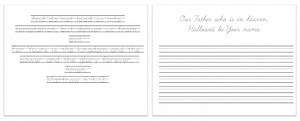 "The Lord’s Prayer" Children's Handwriting Tracing Practice Sheets - Ministry To Children