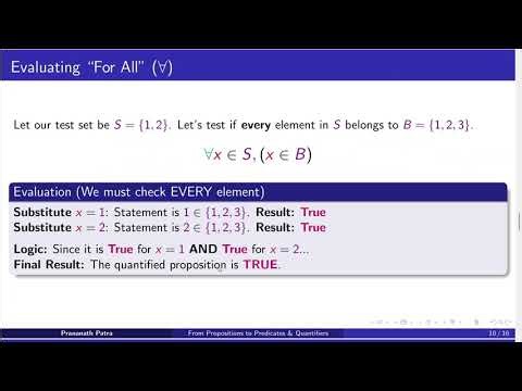 From Propositions to Predicates & Quantifiers