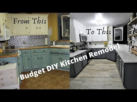 DIY KITCHEN REMODEL ON A BUDGET: Use Unfinished Stock Cabinets to get a Custom Look!