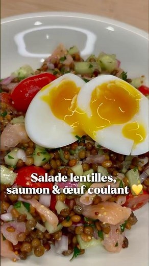 Lentil Smoked Salmon Salad: The fresh, balanced recipe ready in 2 seconds! ✨