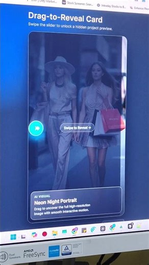 Drag‑to‑Reveal Card Design 🤯 Using HTML, CSS & JavaScript