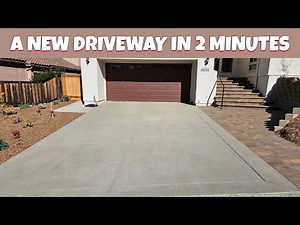 A New Concrete Driveway in 2 Minutes