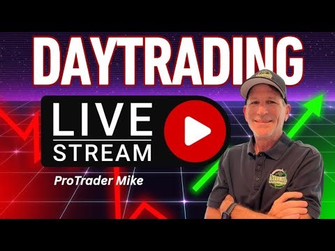 LIVE MNQ Futures Trading with ProTrader Mike — SQQQ Correlation, Add & Replace, DOM Precision