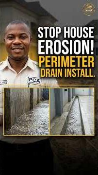 Building a Concrete Drainage Channel from Scratch #construction #DIY #DrainageInstallation