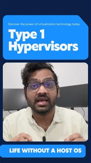 Type 1 Hypervisors: Direct Hardware Virtualization for Maximum Performance #virtualization #shorts