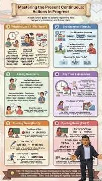 Present Continuous Made Easy! Actions Happening NOW. #learnenglish #englishgrammar #grammar