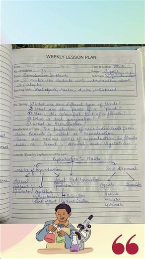 Weekly Science Lesson plan II Teacher Lesson Plan II #feedshorts #lessonplanning #macrolesson #viral