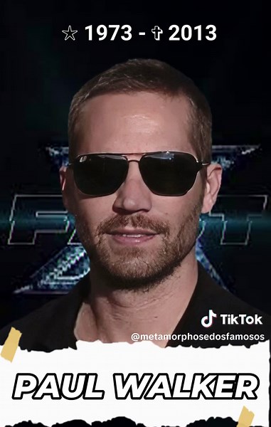 Paul Walker Face Morph Transformation: Evolution Before and After