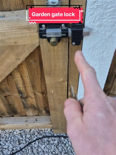The Most Secure Garden Gate Lock Installed